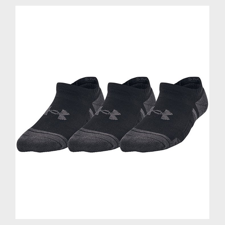 Under Armour Ankelstrmper - 3 Pak - Sort/Gr