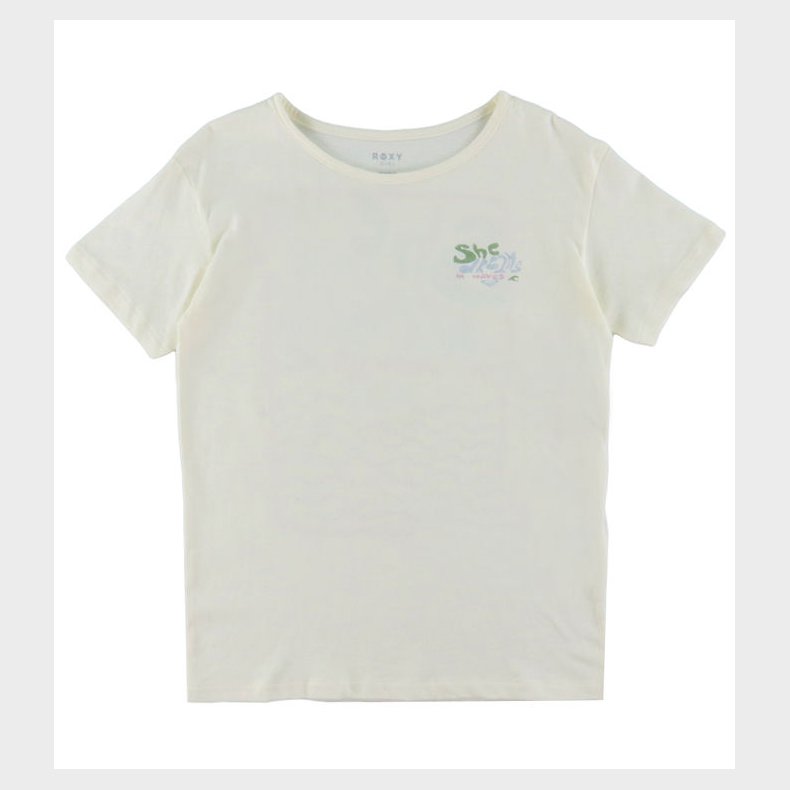 Roxy T-shirt - Day And Night Vintage - Egret m. Print