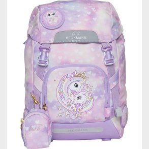 Beckmann Skoletaske - Classic - Unicorn Princess - Lilla
