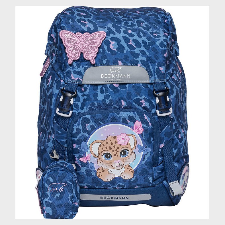 Beckmann Skoletaske - Classic - Cheetah - Mrkebl