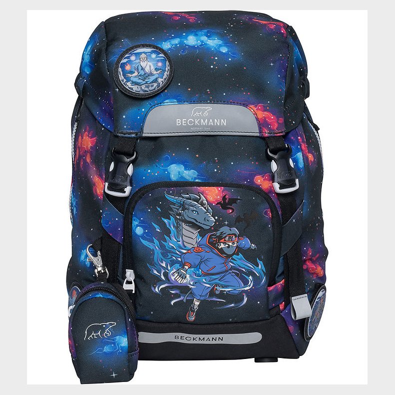 Beckmann Skoletaske - Classic - Ninja Elements - Sort