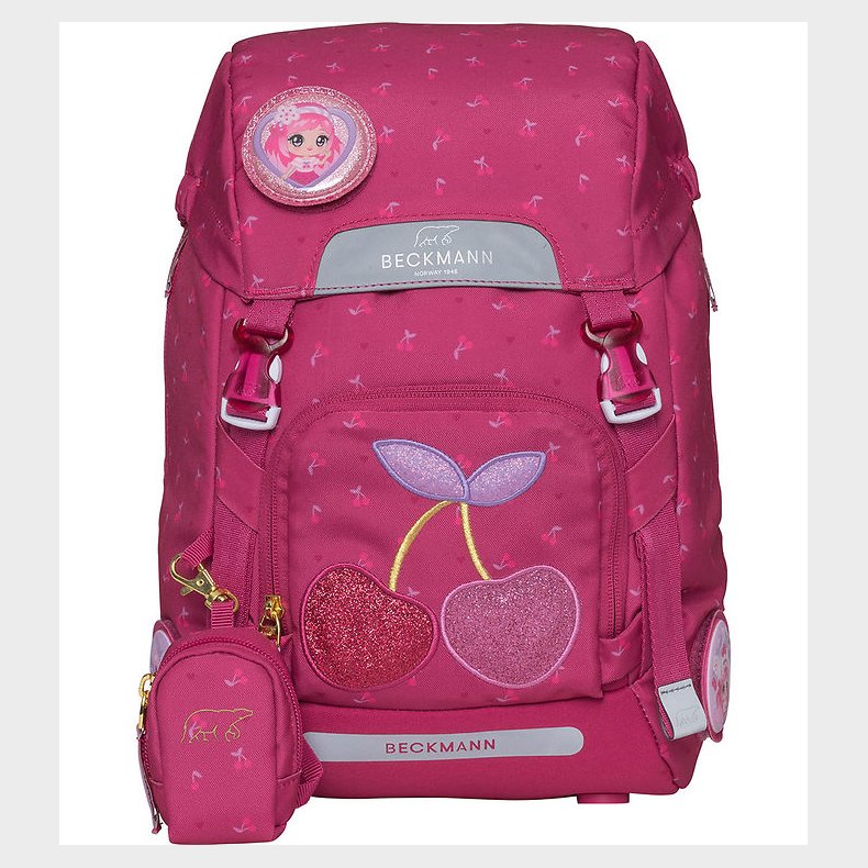 Beckmann Skoletaske - Classic - Cherry - Rd