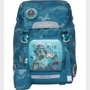 Beckmann Skoletaske - Classic - Jungle Game - Grn