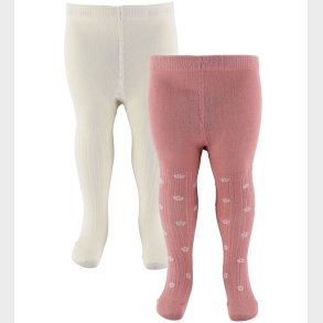 Minymo Str�mpebukser - 2-pak - Ash Rose m. Blomster