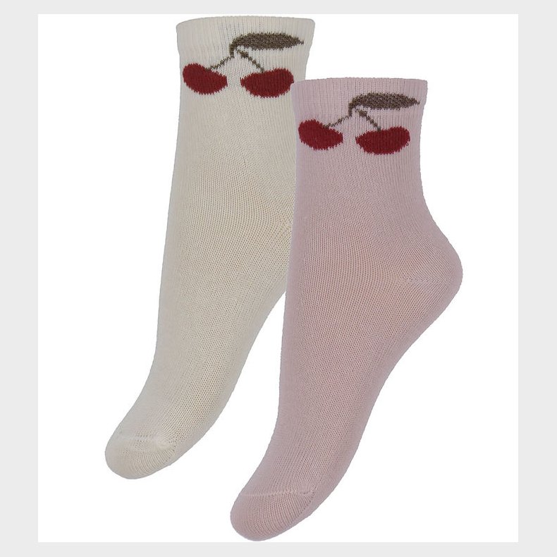 Minymo Str�mper - 2-pak - Shell m. Kirseb�r