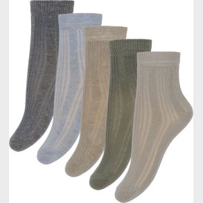 Minymo Str�mper - 5-pak - Winter Sky m. Rib