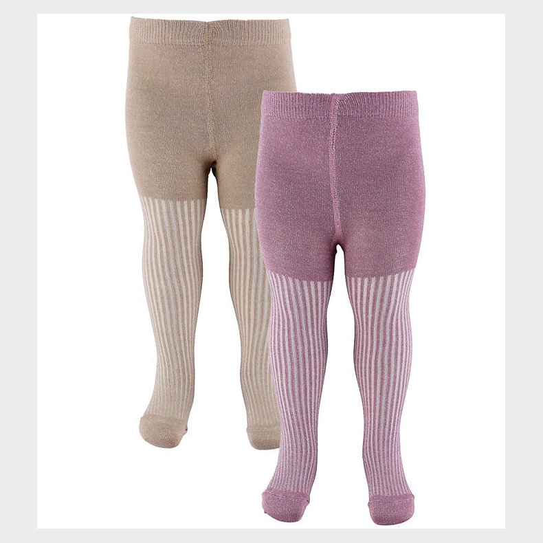 Minymo Str�mpebukser - 2-pak - Dusky Orchid m. Glimmer