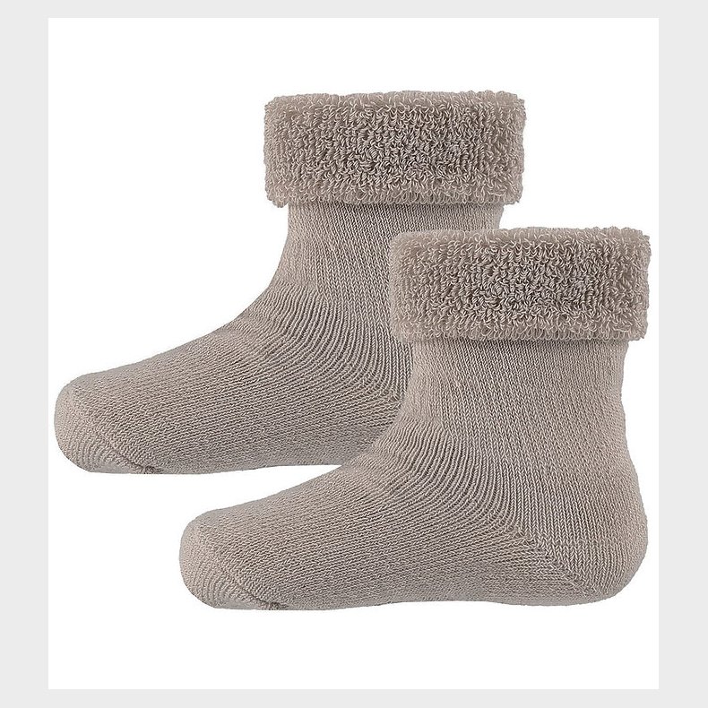 Minymo Str�mper - 2-Pak - Terry - Light Taupe