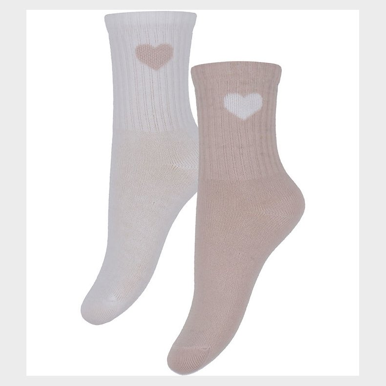 Minymo Str�mper - 2-pak - Shell m. Hjerte