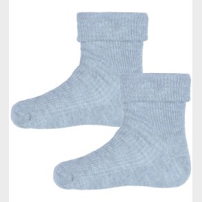 Minymo str�mper - 2-Pak - Rib - Winter Sky