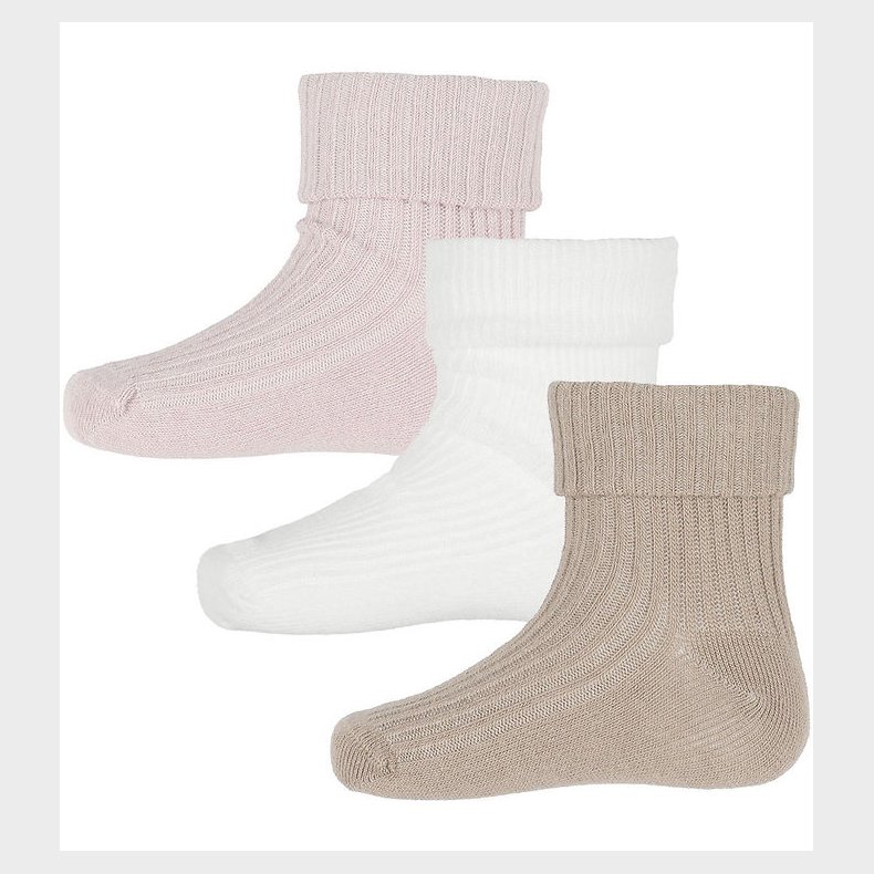 Minymo Str�mper - 3-Pak - Rib - Shell