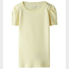 Name It T-shirt - Rib - Noos - NmfKab - Pastel Yellow