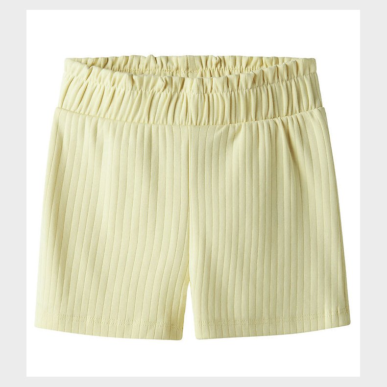Name It Shorts - Rib - Noos - NmfSurajali - Pastel Yellow