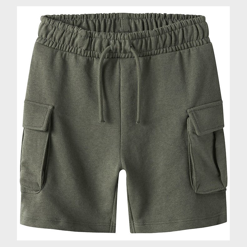 Name It Sweatshorts - Cargo - Noos - NkmOllie - Dusty Olive