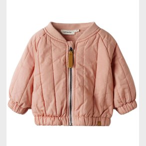 Lil' Atelier Bomberjakke - NmnLio - Misty Rose m. Regnbue