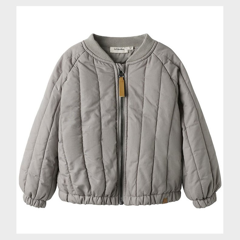 Lil' Atelier Bomberjakke - NbnLio - Mourning Dove m. Mne