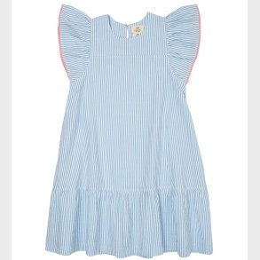 Copenhagen Colors Kjole - Sky Blue W. Cream Stripe W. Pink