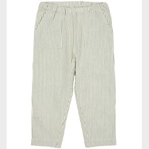 Copenhagen Colors Bukser - Green W. Cream Stripe