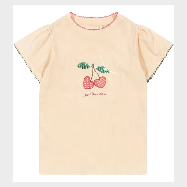 Konges Sljd T-Shirt - Famo Puff - Ecru