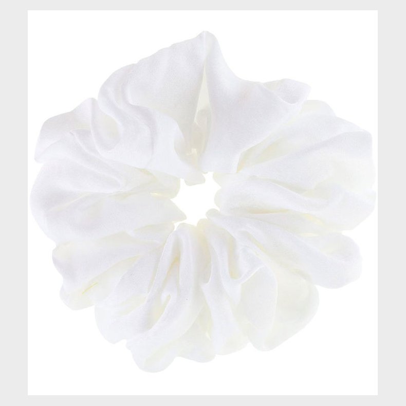 By Str Scrunchie - Isabella - 18 cm - Hvid