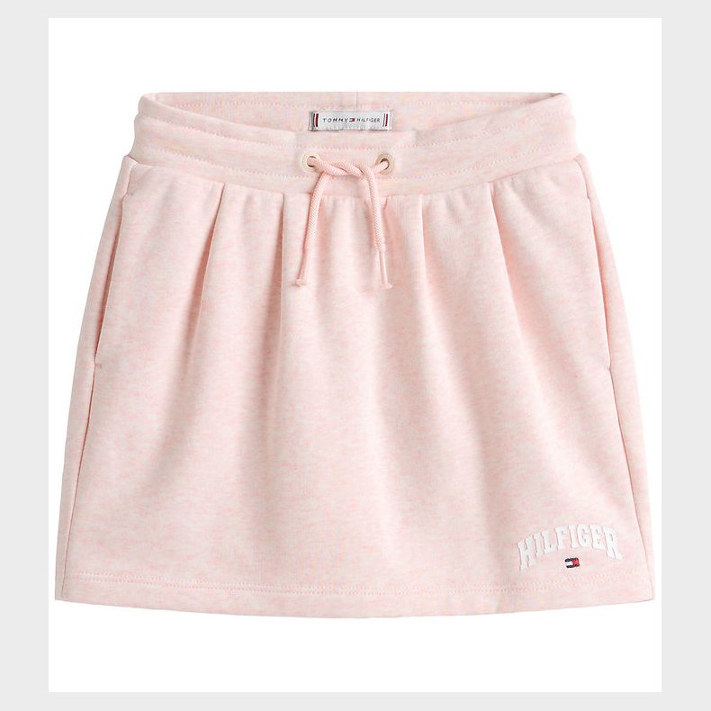 Tommy Hilfiger Nederdel - Pleat Terry - Coral Ice Heather