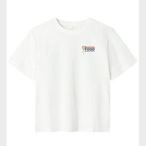 Name It T-shirt - NkmFonnot - Bright White/SPAGHETTI