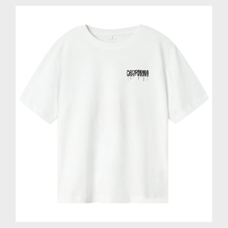 Name It T-shirt - NkmZulla - Noos - Bright White/GULF COAST