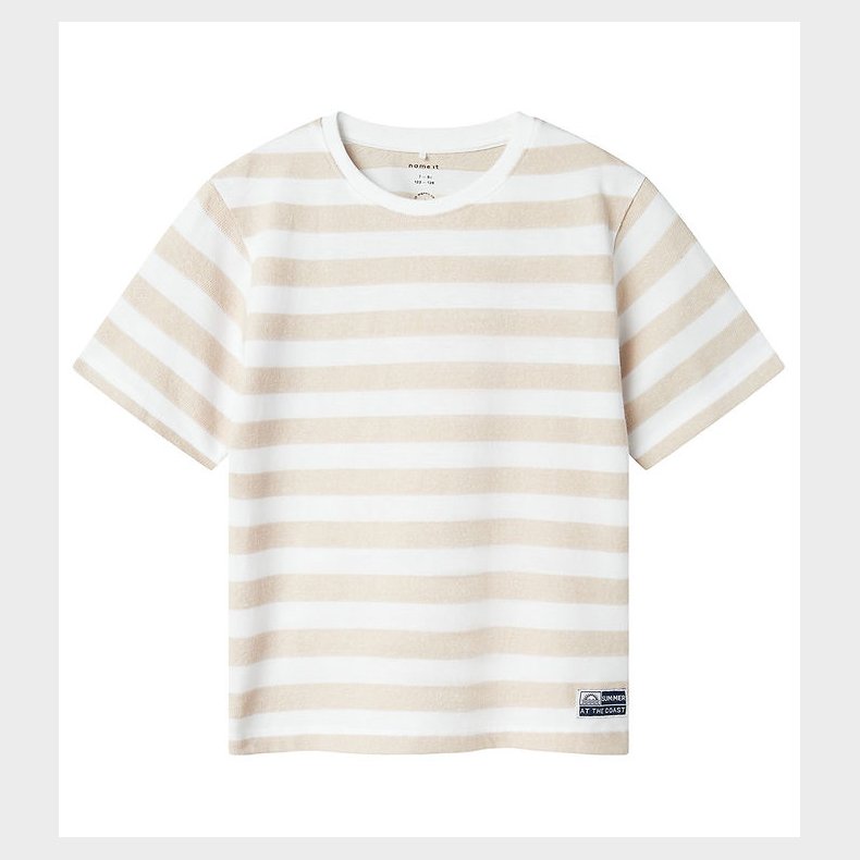 Name It T-shirt - NkmFerm - Bright White/Peyote