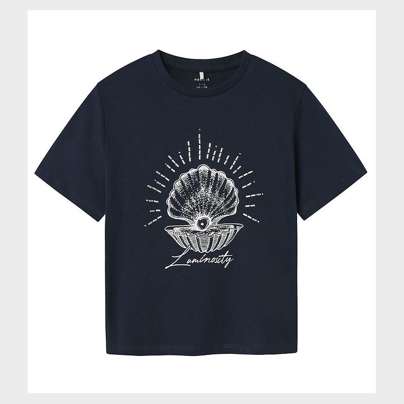 Name It T-shirt - NkfFlimse - Navy Blazer m. Muslingeskal