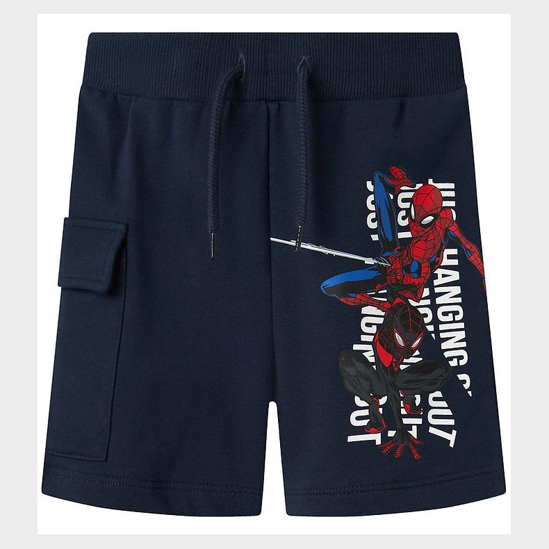Name It Sweatshorts - NmmMo Spider - Navy Blazer