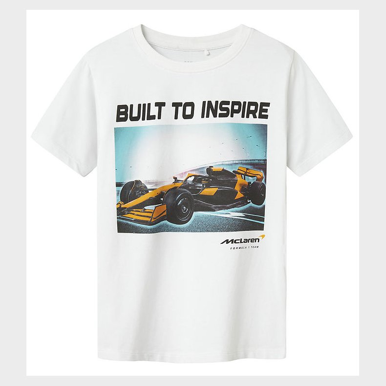 Name It T-shirt - NkmDenver McLaren - Bright White/1 Car