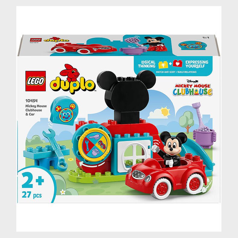 LEGO® DUPLO - Mickeys klubhus og bil 10454 - 27 Dele