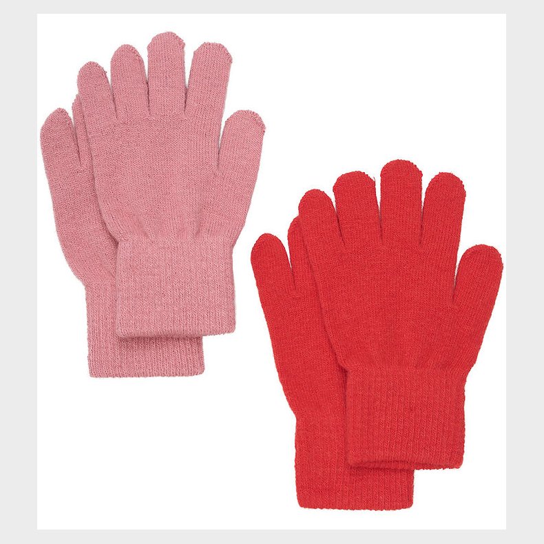 CeLaVi Handsker - Uld/Nylon - Strik - 2-pak - Cayenne