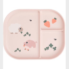 Done By Deer Inddelt Tallerken - Tiny Farm - Powder