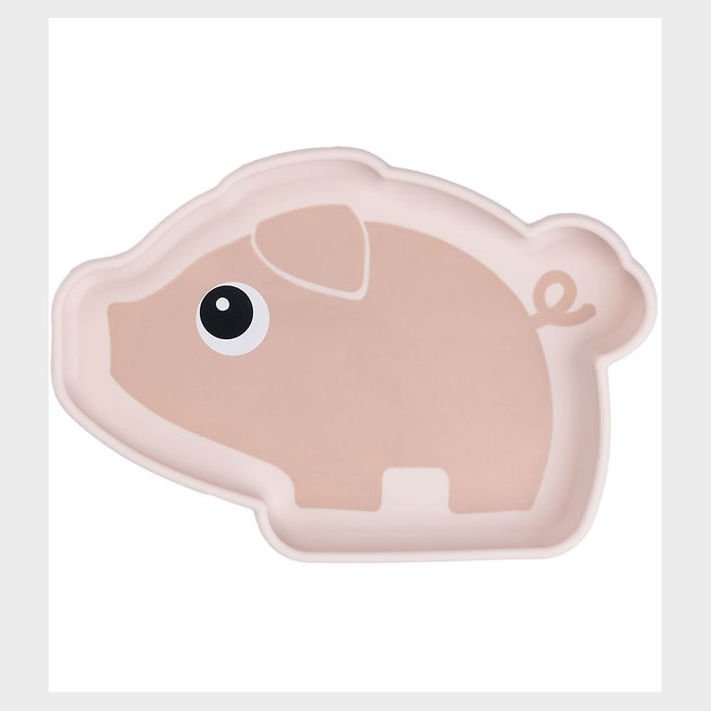 Done By Deer Silikone Stick And Stay Tallerken - Pigee - Powder