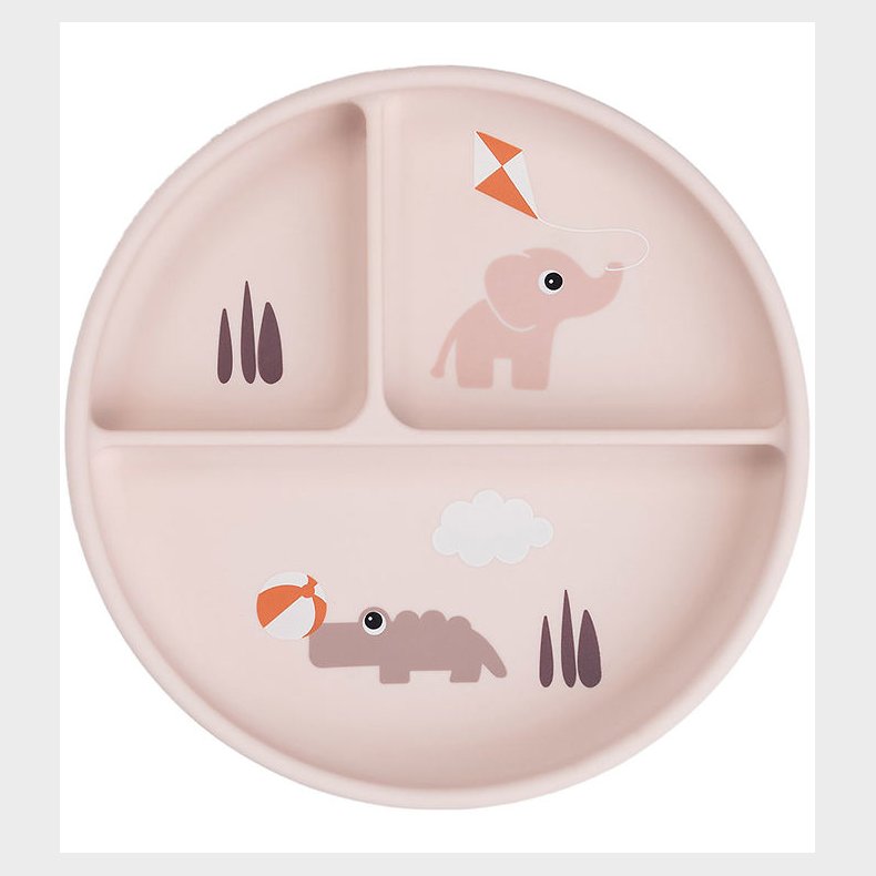 Done By Deer Stick And Stay Inddelt Tallerken - Playground - Pow