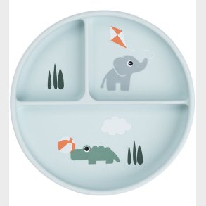 Done By Deer Stick And Stay Inddelt Tallerken - Playground - Bl�