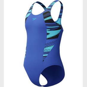 Speedo Badedragt - HyperBoom Splice Muscleback - Bl m. Print