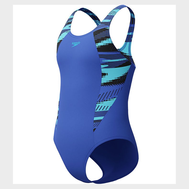 Speedo Badedragt - HyperBoom Splice Muscleback - Bl m. Print