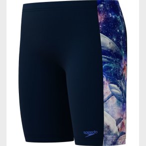 Speedo Badebukser - Digital Panel Jammer - Navy m. Hajer