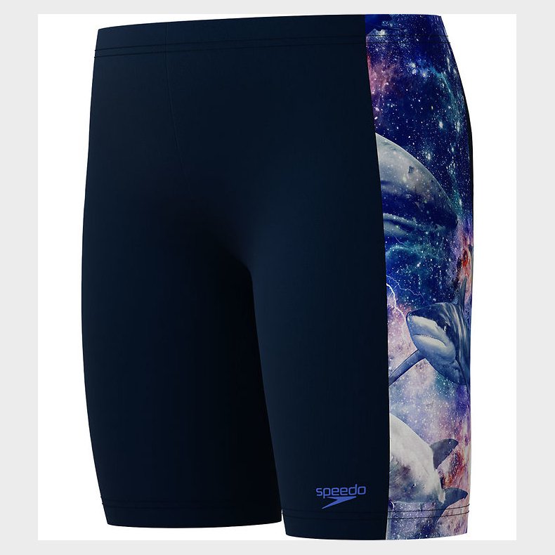 Speedo Badebukser - Digital Panel Jammer - Navy m. Hajer