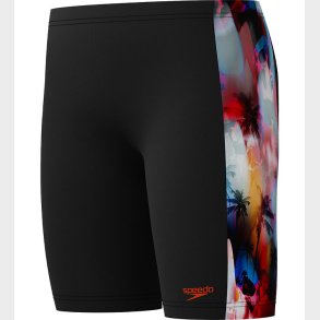 Speedo Badebukser - Digital Panel Jammer - Sort m. Print