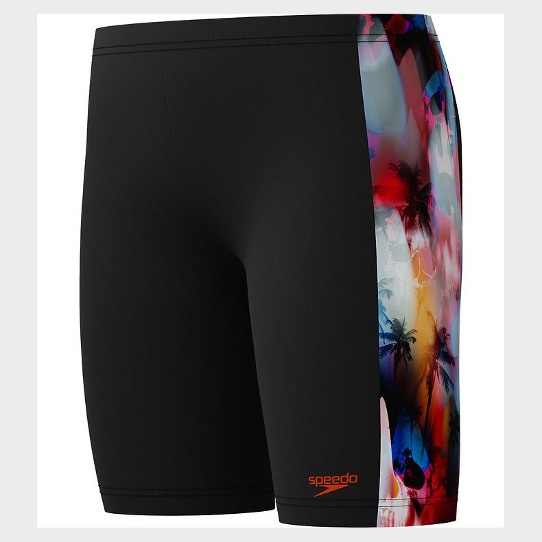 Speedo Badebukser - Digital Panel Jammer - Sort m. Print