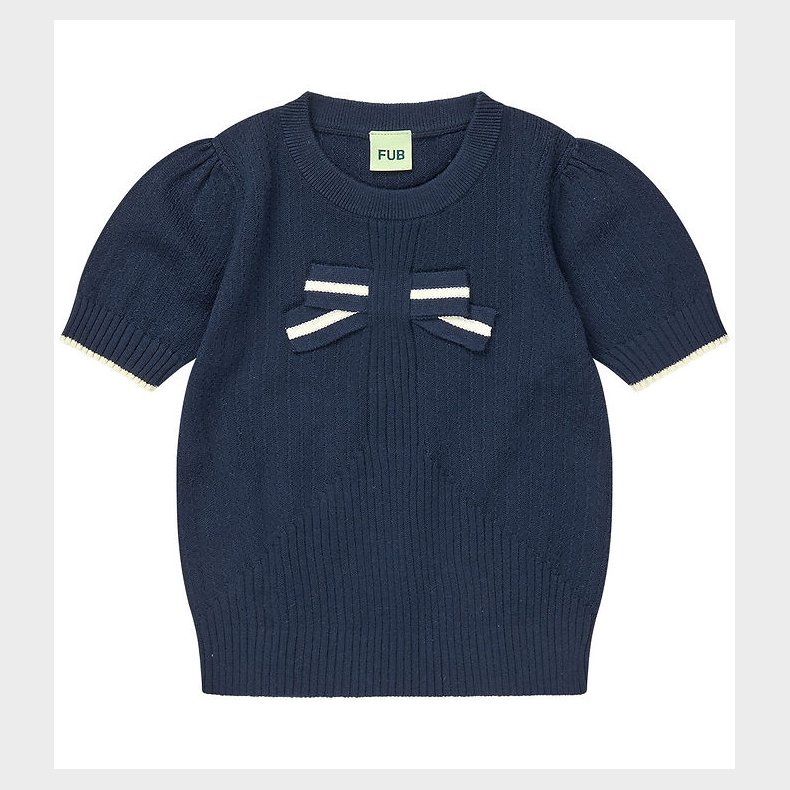 FUB T-shirt - Strik - Bow - Dark Navy