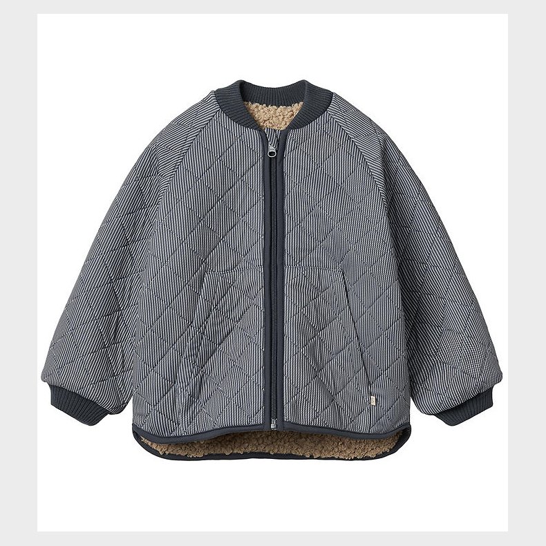 Wheat Termo/Fleecejakke - Vendbar - Lake - Ink Stripe