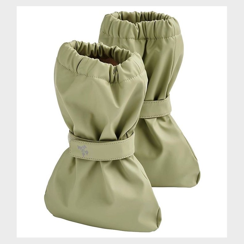 Wheat Overtrkssko m. Fleece - PU - Como - Green Tea