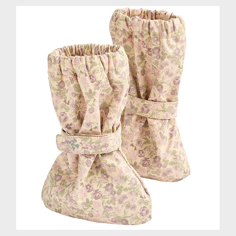 Wheat Overtrkssko m. Fleece - PU - Como - Rose Flower Field