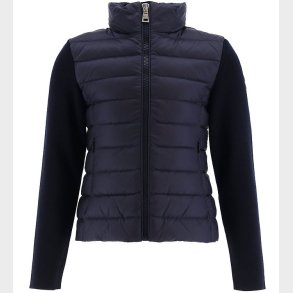 Moncler Cardigan - Uld/Dun - Navy