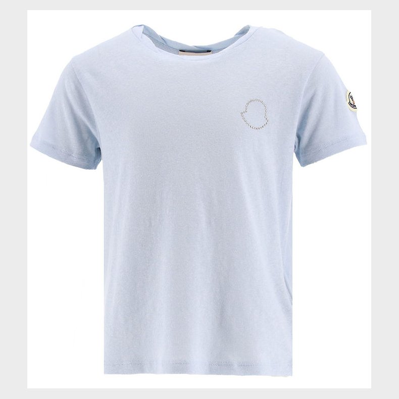 Moncler T-shirt - Lysebl�meleret m. Similisten