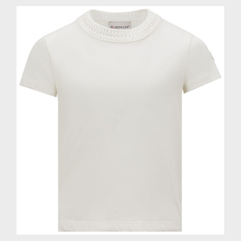 Moncler T-shirt - Hvid m. Broderi